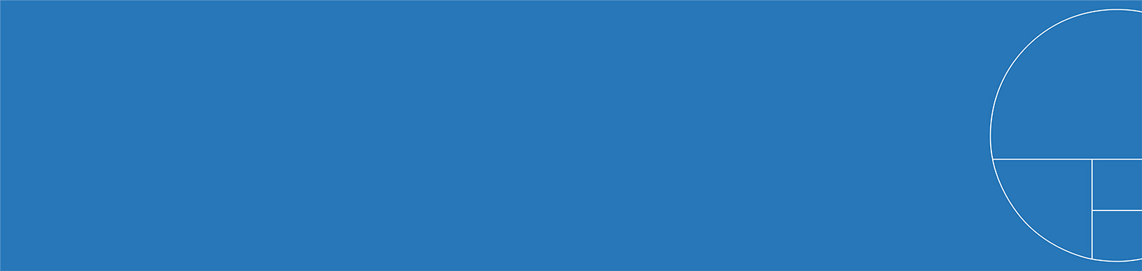 Header circle blue background